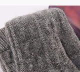 Thicken Wool Fingerless Knitted Gloves Men/Women Warm Stretch Elastic Solid Winter Outdoor Half Finger Gloves Cycling accessory