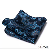 Vangise Brand Newest style  Silk Hanky Man Floral Gray Fit Business lover's day Pocket Square Handkerchiefs