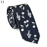 5cm Musical Note Printed Tie College Students Narrow Neckties Leopard Check Performance Ties For Men Daily Neckwear Gravata Gift