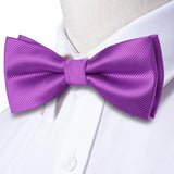 Hi-Tie Marque Soie Pré-noué Homme Nœud Papillon Mouchoir Boutons de Manchette Ensemble Nœud Papillon pour Homme Jacquard Solide Cachemire Floral Mariage Cadeau d'Affaires