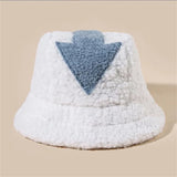 Chapeau bob Appa en laine d'agneau pour femme, casquette de pêche chaude d'hiver, en fausse fourrure, avec symbole de flèche imprimé, pour homme, chapeau plat Tide
