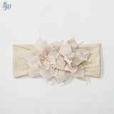 Newborn Baby Girl Headbands Baby Elastic Hair Band Head Flower Toddler Headband Cute Headwear Kids Accessories Nylon Hairban