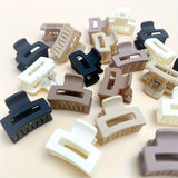 Korean Mixed Hair Mini Small Grab Clip Matte Milk Coffee Color Girl Bangs Cute Hairpin Small Grab Clip Side Hair Clip Hair Acces