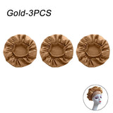 New Women's Satin Solid Wide-brimmed Sleeping Hat Unisex Head Wrap Elastic Band Cap Hair Care Bonnet Night Hat bonnet de nuit