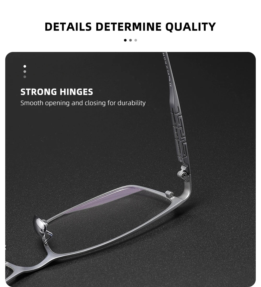 Pure Titanium Eyeglass frames Men Ultralight Square Men's Glasses Frames Business Decorative Eyewear Titanium Fake Eyepieces Men