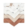 5PCS Soft Absorbent Gauze Cotton Baby Towels Wipe Face Cloths Towel Face Handkerchief Baby Bathing Feeding Washcloth