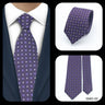 Cravates élégantes à pois pour hommes LYL 7 cm, cravate de luxe avec imprimé géométrique, cadeau pour invités, accessoires de festival pour gentleman