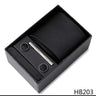 Cravate pour homme, tout nouveau style, cadeau de mariage, ensemble de pochettes, boîte à cravates, accessoires de costume noirs pour hommes
