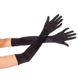 Robe de soirée formelle pour femme, gants longs, style opéra, mariage, soirée, fête, rouge et blanc