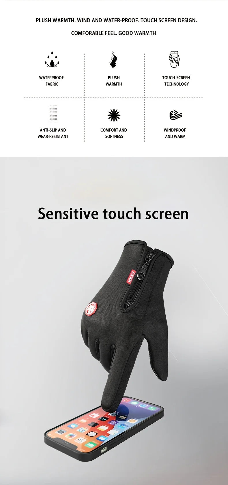 Gants de cyclisme d'extérieur, pour plus de chaleur et antidérapants en automne et en hiver