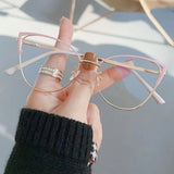 Blue Light Blocking Glasses for Women Fashion Office Optical Spectacle Computer Glasses Blue Ray Blocking Eye Protection Eyewear