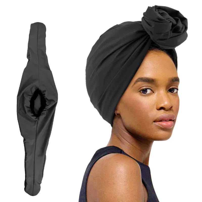 New Elegant Retro Turban for Ladies Cotton Headband Women Muslim Headscarf Beanie Cap Hair Cover Cap African Head Wraps Bonnet
