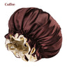 New Women's Satin Solid Sleeping Hat Night Sleep Hair Care Bonnet Nightcap Silky Shower Caps Comfortable Flower Band Unisex Cap