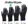 10 paires de gants de sécurité durables – antidérapants, résistants à l'usure et protection ESD pour le jardinage et le travail du bois