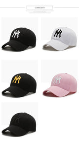 Casquettes de baseball à broderies tendance pour femmes et hommes, casquettes snapback, visières, chapeau de soleil, unisexe, réglables, en coton