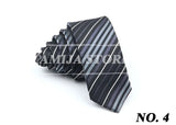 Cravates fines pour hommes et femmes, cravate fine à rayures, motif cachemire, 5 cm, tenue décontractée pour fête, mariage, col étroit, accessoire masculin