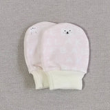 Lot de 5 paires de gants pour nouveau-né, moufles anti-rayures, en coton, unisexes, pour garçons et filles, de 0 à 3 mois