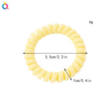 High Elasticity Telephone Coil Hairbands Women Spiral Hair Ties Girls Hair Rings Rope Solid Color Hair Accessories Gum Scrunchy