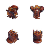 Lot de 10 pinces à cheveux pour femmes, 1,0 à 1,5 cm, petites pinces noires, marron, transparentes, en plastique, accessoires de coiffure pour enfants