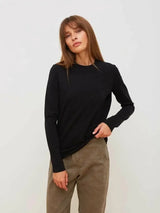 Wolfeel Women's Spring Autumn 100% Cotton T-shirt Bottoming Basic Solid Lady Long Sleeve Loose Tops Shirts Oversized T Shirt