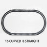 Straight train tracks Curved accessories car blocks Building Sets DIY 10-100 pcs kids toys moc bricks City switch rail crossing