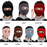 Women Men Winter Warm Cycling Windproof Cold-proof Mouth Cover Face Shield for Outdoor Camping Ski Earmuffs Fleece Warm Mask