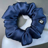 100% Mulberry Silk Hair Scrunchies Elastic Rubber Band Hair Ties Big Large Gum Ropes Ponytail Holders for Women Girls 19 Momme