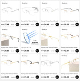 Krasivyy Pure Titanium Rimless Glasses Frame Men Prescription Eyeglasses Germany Women Myopia Optical Frame Screwless Eyewear