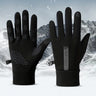 1Pair Winter Waterproof Windproof Non-slip Touch Screen Warm Gloves, For Outdoor Cycling, Driving, Skiing