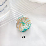 Fashion Shell Hair Claws Hairwear for Women Sweet Cute Mini Shark Clip Crab Clamps Hair Clips Claw Clip Trendy Hair Accessories