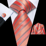Cravates pour hommes 2023, nouvelle mode pour hommes, 8,5 cm, pochette, boutons de manchette, accessoires de mariage, créateur de cravates Hi-Tie, vente en gros