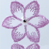 Ruban de dentelle brodé à fleurs, 3,5 x 50 cm, franges perlées, garniture en tissu, rubans pour robe de mariée faite à la main, fournitures de couture DIY