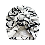 New Pre-Made Knotted Head Wrap Fashion Head Cap For Women Luxury Party Headdress Women 3D Flower Cross Turban Hat
