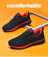 Men Running Walking Knit Shoes Fashion Casual Men Sneakers Breathable Sport Athletic Gym Lightweight Running Shoes