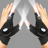Guantes de caza al aire libre con iluminación luminosa de medio dedo y luces para conducción nocturna, mantenimiento de vehículos de caza, guantes de iluminación
