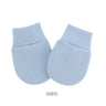 Bonnet pour nouveau-né avec gants, bonnet chaud en coton pour enfants, accessoires pour enfants, bonnet de nuit pour bébés de 0 à 6 mois, automne et hiver