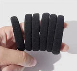 100pcs Black Basic Hair Bands Women Girls Simple High Elastic Headband Ties Rubber Ropes Scrunchies Ponytail Holders Accessories