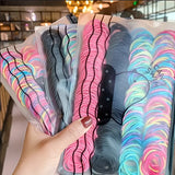 Lot de 100 élastiques à cheveux colorés pour filles, 2,5 cm, pour queue de cheval