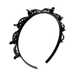New Double Band Headbands for Women Hairstyle Fashion Non-Slip Hair Bands with Clips Bezel Hair Hoop Hair Headwear