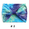 Tie Dye Headbands for Women Wide Turban Headwrap Knotted Vintage Hairbands Cotton Bandanas Bandage Headscarf Hair Accessories