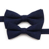 High Quality Mens Solid Color Bowtie Set For Men Children Wedding Party Dinner Accessory Pink Orange Father-son Bow Tie Gift