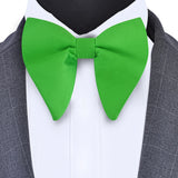 New Big Bow Ties Men's Solid Bowtie Red Black Yellow Fashion Bowknot For Men Wedding  Party Accessories