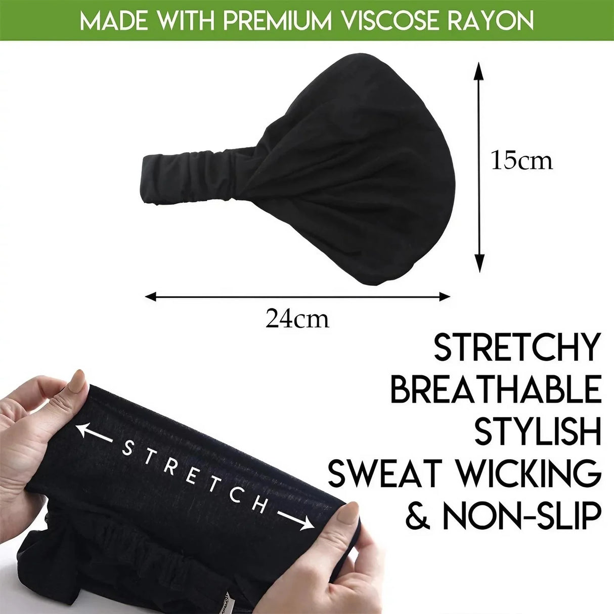 1PC Lightweight Bandana - Comfortable Headband & Sweatband Set, Multi-Functional Hair Band for Sports & Daily Use