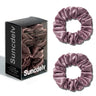 2PCS 3.5CM Mulberry Silk Scrunchies Women Grils Hair Ties for Hair Sleep No Damage Hairband Curly Hair Elastics Ponytail Holder