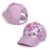 Casquette de baseball tendance couleur bonbon pour enfants, protection solaire, chapeau pour garçons et filles, casquette de voyage réglable à visière, chapeau à queue de cheval haute pour enfants