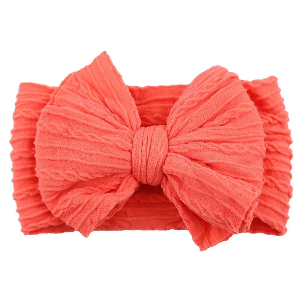 Baby Girl Bows Headband Newborn Turban Hairbands Kids Red Head Band Outdoor Toddler Children HeadWrap Hair Accessories