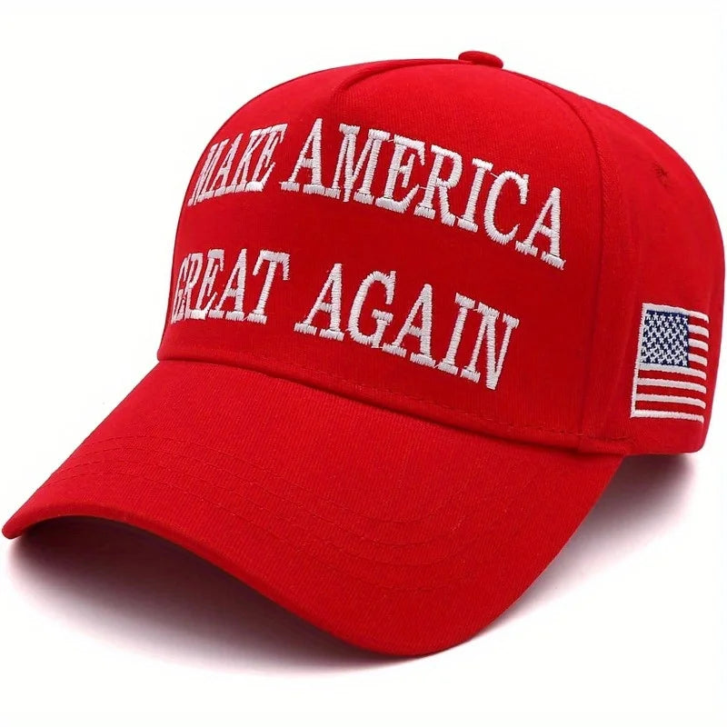 1pc Trump 2024 Make America Great Again Hat Take America Back Hat with USA Flag Embroidery Adjustable Mesh Baseball Cap