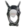 Soft Plush Animal Hat Moving Ears Hat Headgear Ears Airbag Cap Ear Protection Earmuff Funny Toys Neck Warmer Winter Warmer