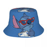 Unisex Kawaii Bucket Hats Funny Stitch Cartoon Accessories Bob Hat For Beach Headwear Lightweight