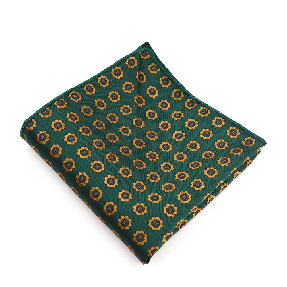 Mouchoir de poche en tissu jacquard de haute qualité, nouveau style, à pois, à rayures, à fleurs, adapté aux costumes de fête formels, au travail, cadeau